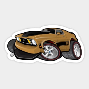 Mach 1 Gold Sticker